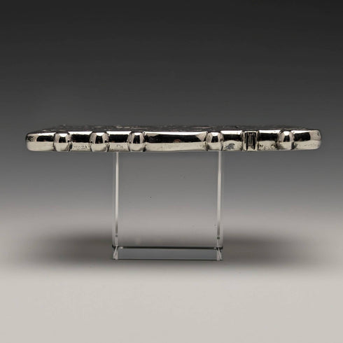 1871 British antique sterling silver card case 59g GEORGE UNITE